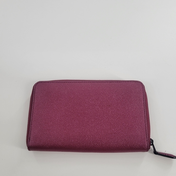 Coach Women's Small Zip Around Wallet Metallic Mauve New - Picture 4 of 5